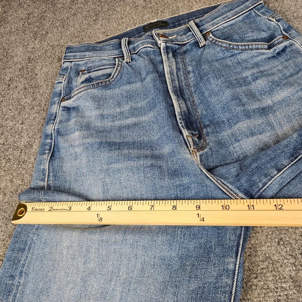 Mother High Waisted Tunnel Vision Sneak Jeans Blue Wide Leg 1338-686 Size 25